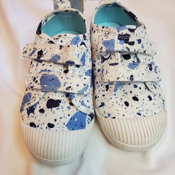 Cat & Jack Sneakers Shoes Toddler 10 Blue and white 2 strap canvas NWt - Picture 2 of 4